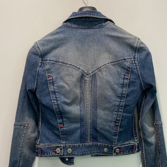 Ecko Denim Jean Jacket Fitted Size xSmall - Picture 11 of 13